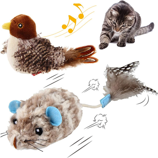 Gigwi Interactive Cat Toys Squeaky Bird